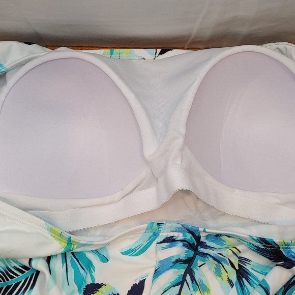 Sonnet Shores Skirted Tropical Blue/Green One-Piece Full Coverage Size 22W NWT - Picture 6 of 11